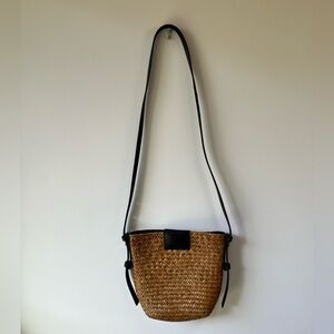 All Saints Woven Basket Crossbody Bag